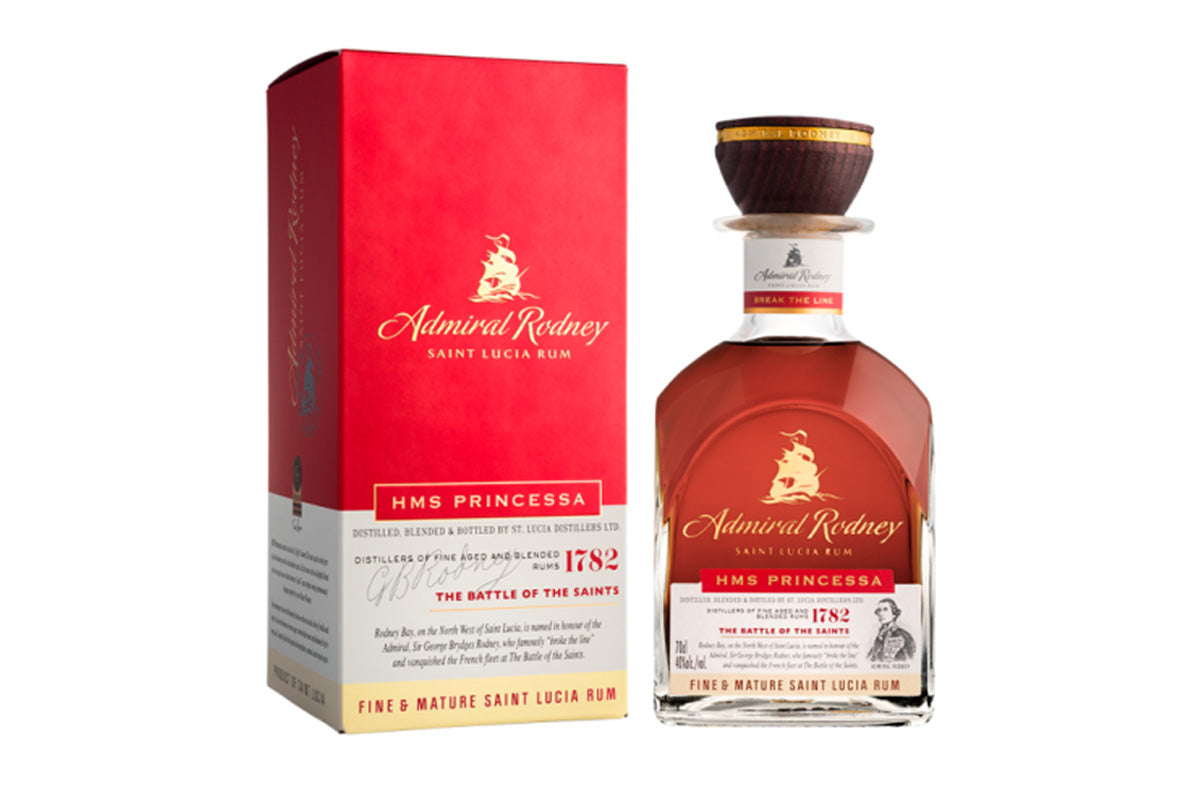 Rhum des Caraïbes (Sainte-Lucie) Admiral Rodney HMS PRINCESSA est à Angers chez A 2 mains le Vin