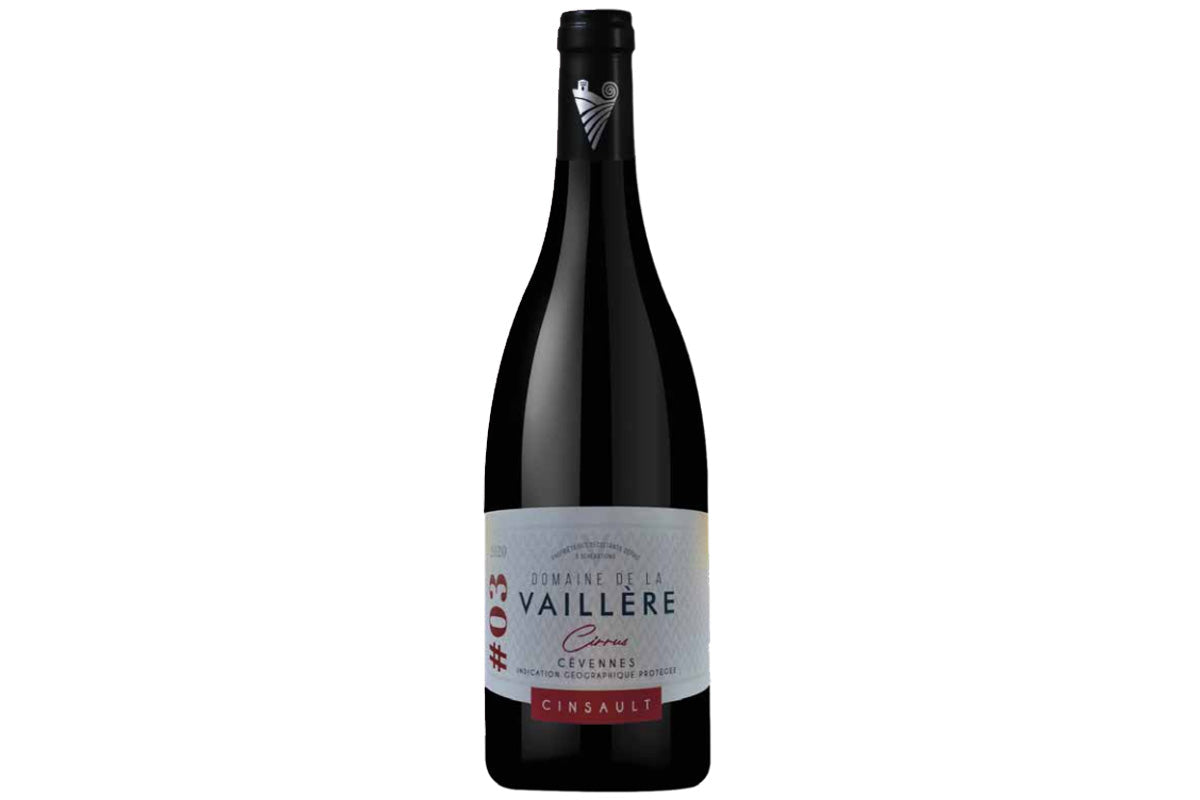Vin Cévennes Rouge Cirrus Cinsault du Domaine de la Vaillère est à Angers chez A 2 mains le Vin
