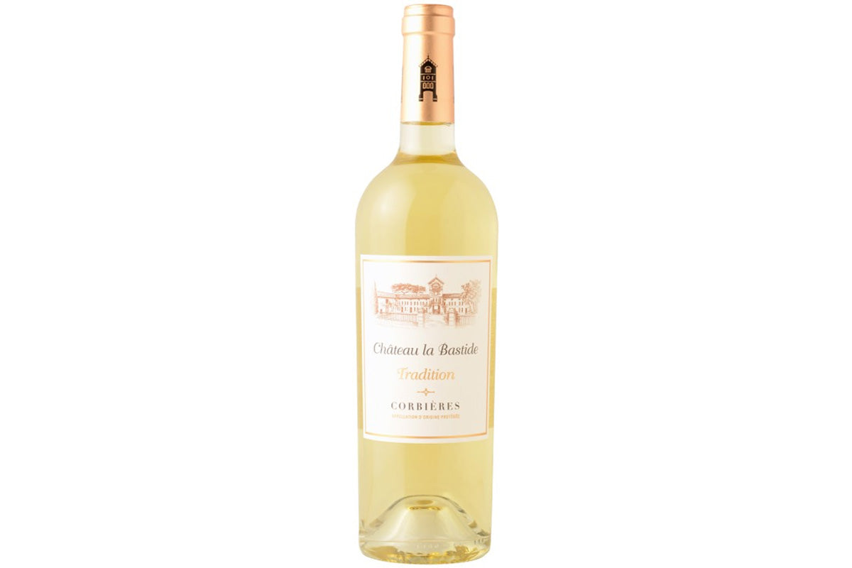 Vin Corbières Blanc sec Tradition Château La Bastide est à Angers chez A 2 mains le Vin