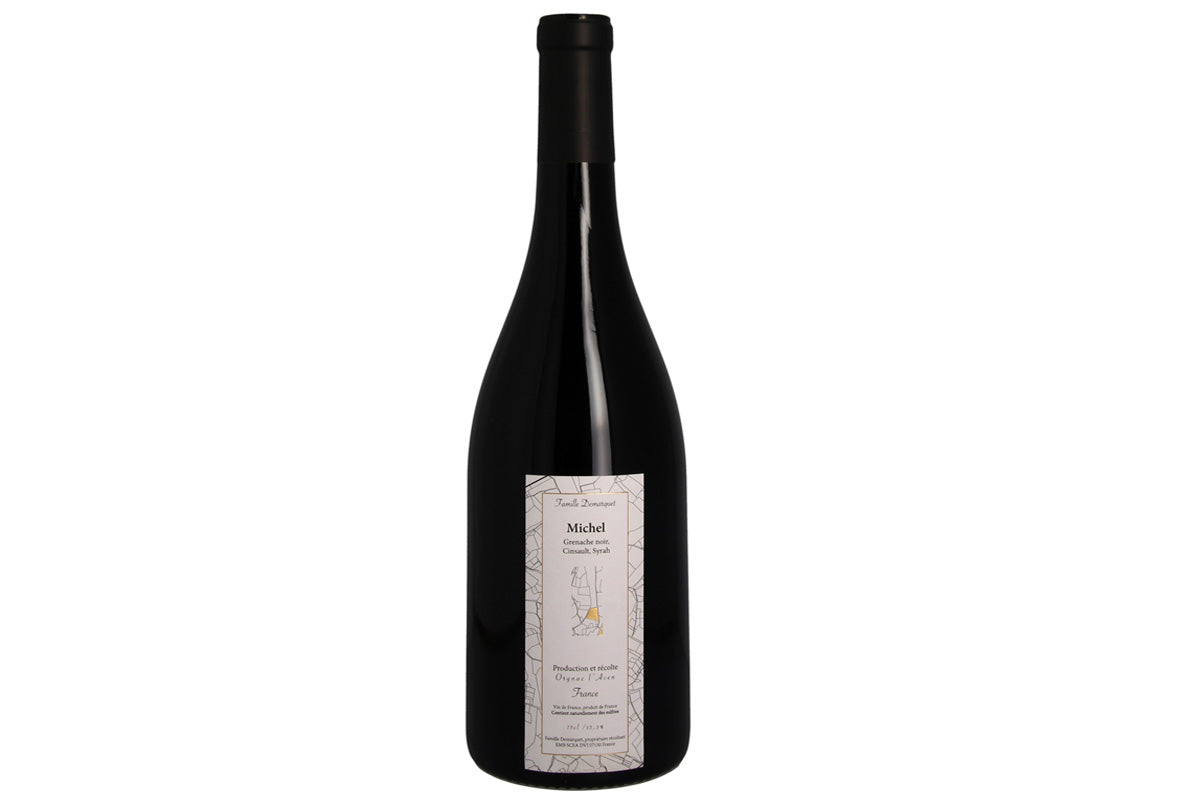 Ardeche vin rouge sans sulfites ajoutés MICHEL Famille Demarquet est à Angers chez A 2 mains le Vin