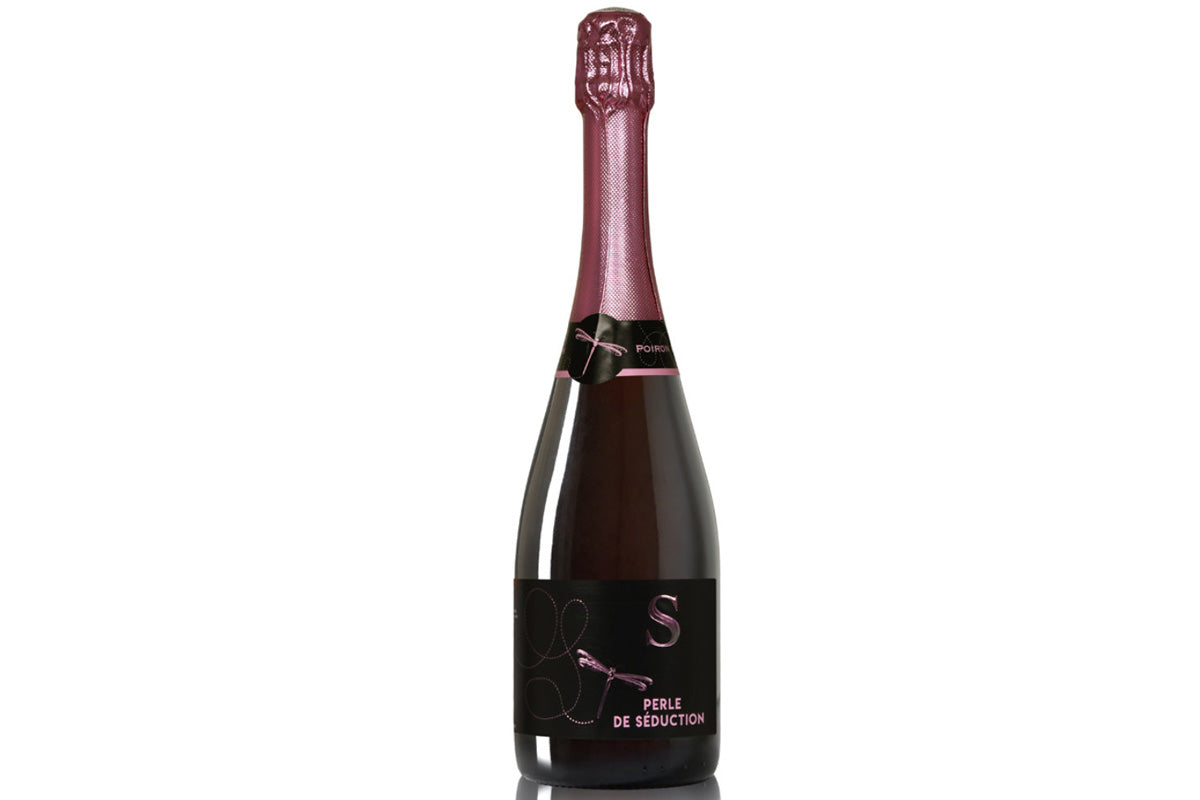 Vin Mousseux Méthode Ancestrale | Rosé demi-sec | Perle de Séduction • Poiron-Dabin