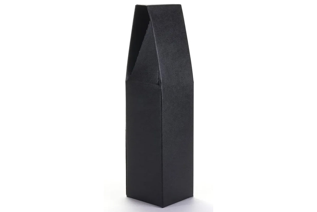 Coffret-cadeau vide pour 1 bouteille en carton souple noir