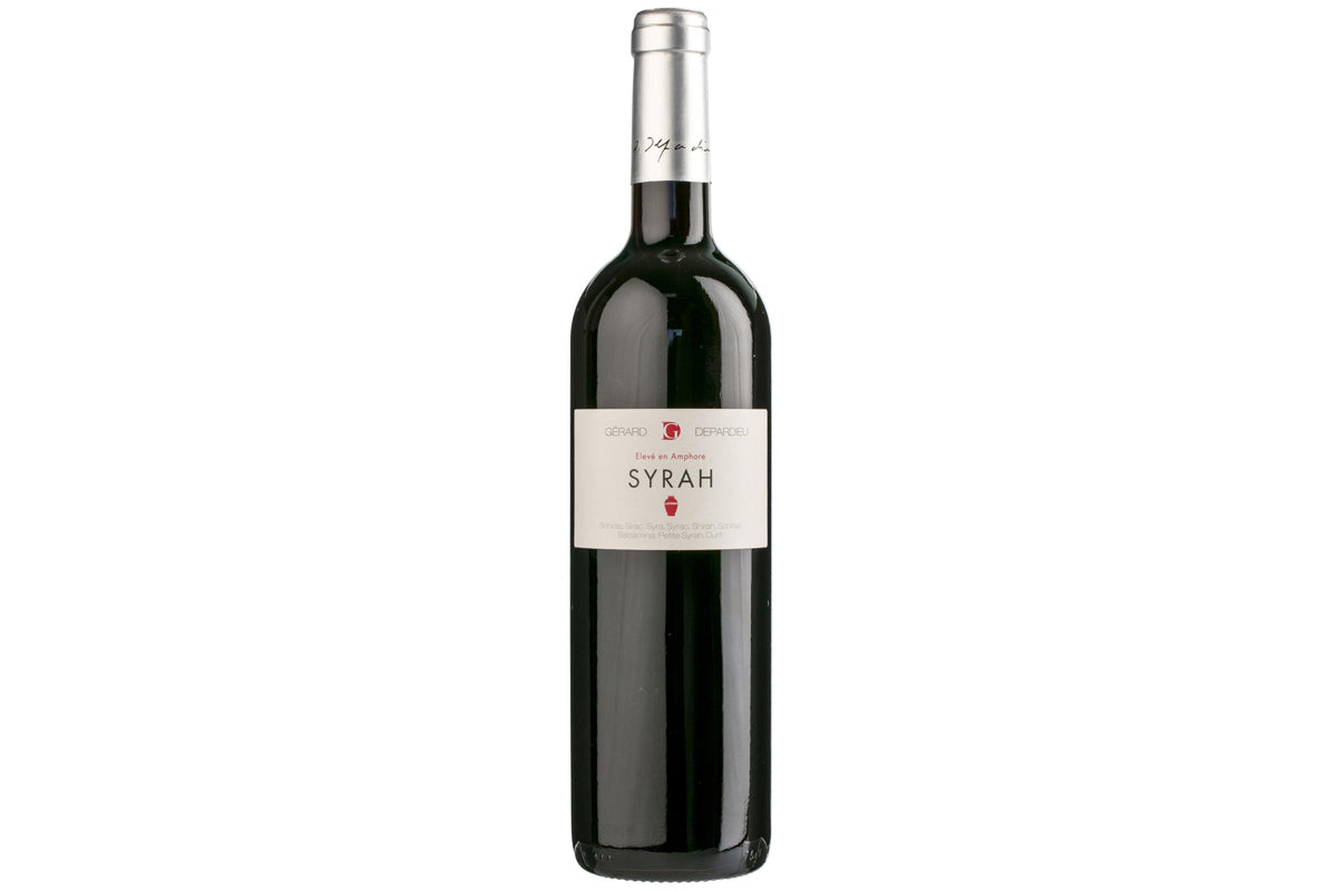 Syrah Élevé en Amphore Vin Gérard Depardieu Château de Tigné